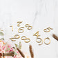 50mm Solid Brass Sovereign self adhesive door numbers