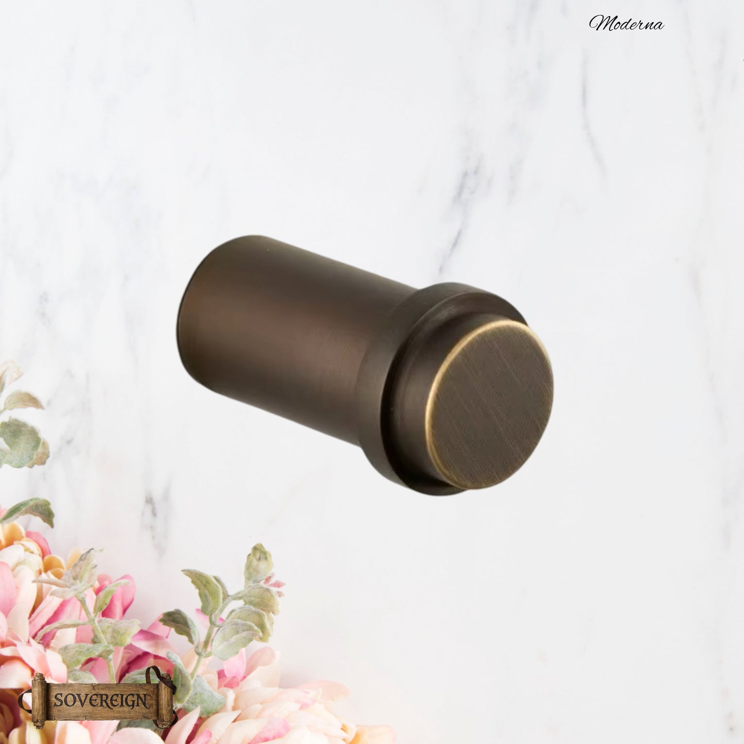 Sovereign Moderna Brass Ringed robe hook  -3 Luxury Finishes