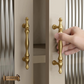 "Alba"Sovereign Brushed Brass ornate cabinet/Drawer handle-5 Sizes