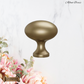 "Alfano" Sovereign Brass Oval cabinet/Drawer Knobs-2 finishes