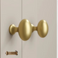 "Alfano" Sovereign Brass Oval cabinet/Drawer Knobs-2 finishes