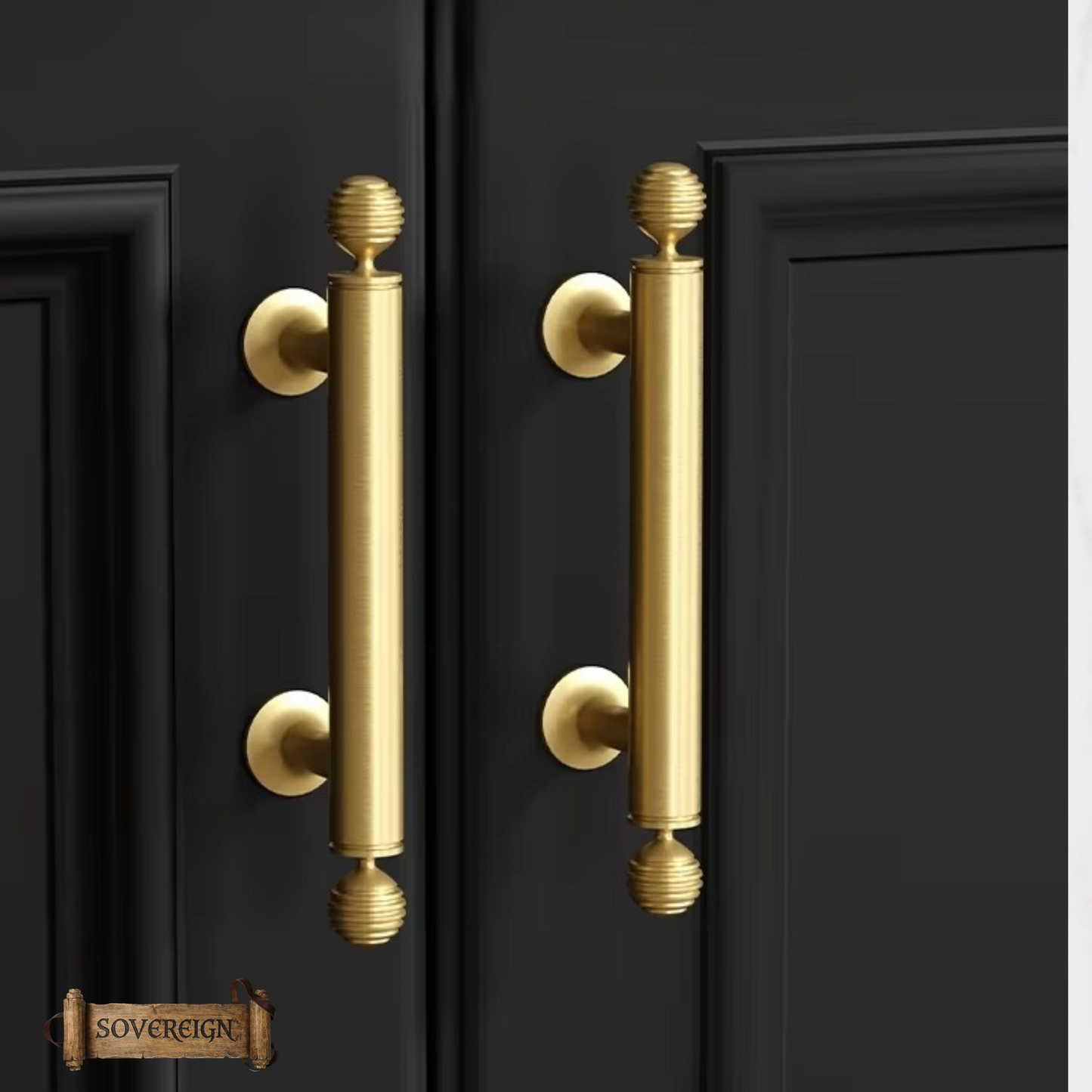"Alonte" Sovereign beehive Brushed Brass ornate cabinet/Drawer handle-7 Sizes