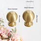 "Alonte" Sovereign beehive Brushed Brass cabinet/Drawer Knob-2 Sizes