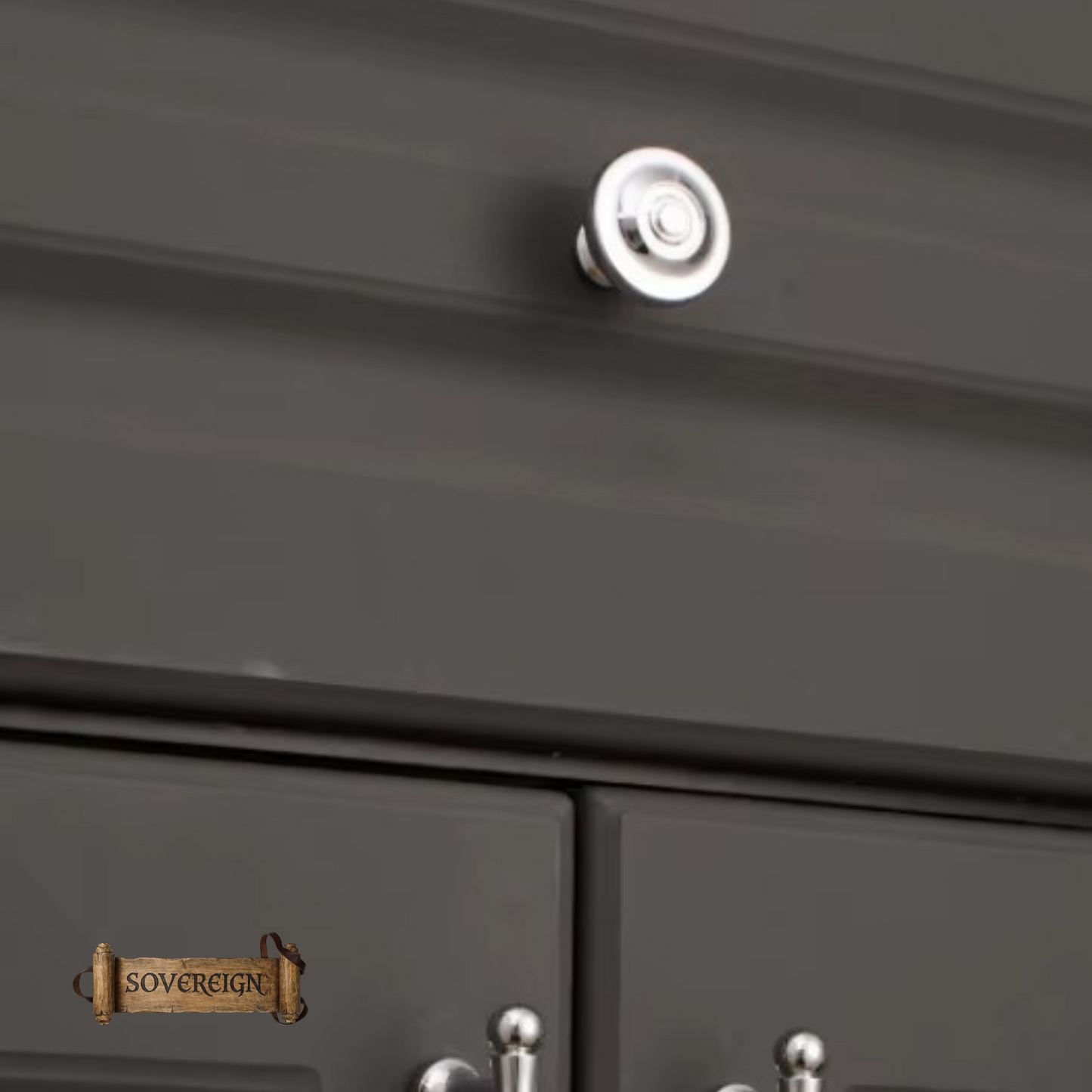 "Aritzo" Sovereign Circlet Brass cabinet/Drawer Knob 33mm dia