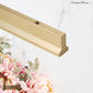 "Fornace" Sovereign Train Track Brushed Brass cabinet handle-300-1000mm