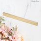 "Fornace" Sovereign Train Track Brushed Brass cabinet handle-300-1000mm