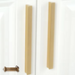 "Fornace" Sovereign Train Track Brushed Brass cabinet handle-300-1000mm