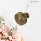 "Bicocca" Sovereign Wheel Brass cabinet / Drawer Knob 30mm dia-2 Finishes