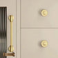 "Bicocca" Sovereign Wheel Brushed Brass cabinet T-Bar Handles -6 Sizes