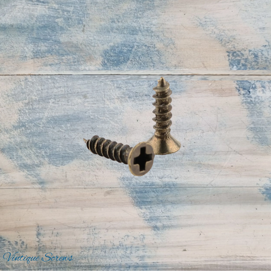 16mm long Bronze wood screw (pkt 10) M3