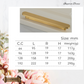 "Imperia" Sovereign Table Top Brushed Brass cabinet handle pull  -4 Sizes