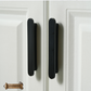 "Imperia" Sovereign Table Top Matt Black Brass cabinet handle pull  -4 Sizes