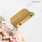 "Lanciano" Sovereign Brushed Brass cabinet Lipped Handle  -6 Sizes