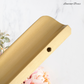 "Lanciano" Sovereign Brushed Brass cabinet Lipped Handle  -6 Sizes