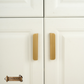 "Lanciano" Sovereign Brushed Brass cabinet Lipped Handle  -6 Sizes