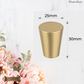 "Trullo"Sovereign Cone Brushed Brass cabinet / Drawer Knob (4 sizes)