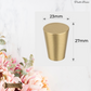 "Trullo"Sovereign Cone Brushed Brass cabinet / Drawer Knob (4 sizes)