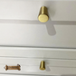 "Trullo"Sovereign Cone Brushed Brass cabinet / Drawer Knob (4 sizes)