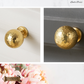"Londa"Sovereign Hammered Brass Ball cabinet / Drawer Knob 24mm dia