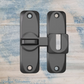 90 degree Right Angle Door Latch (Large) Stainless Steel BLACK-73mm  High