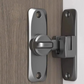 90 degree Right Angle Door Latch (Large) Stainless Steel BLACK-73mm  High