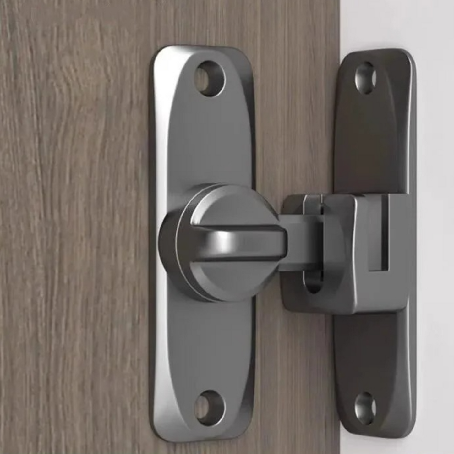 90 degree Right Angle Door Latch (Large) Stainless Steel BLACK-73mm  High