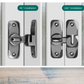 90 degree Right Angle Door Latch (Large) Stainless Steel BLACK-73mm  High