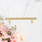 "Verona" Sovereign Knurled Brushed Brass cabinet T-Bar Handles -10 Sizes