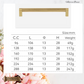 "Volterra" Sovereign Knurled Brushed Brass cabinet D-Handles -7 Sizes