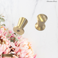 "Florentine" Sovereign Small & Tall 14mm dia Brushed Brass box knob