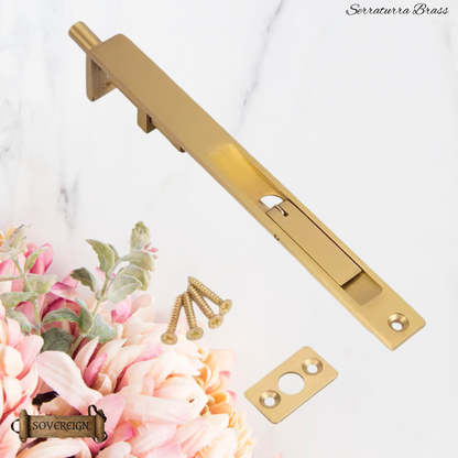 "Serraturra" Sovereign Flush lever Bolt Solid brass 200mm-7 Finishes