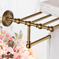 "Cordia" Sovereign 5 Bar Towel Rail Antiqued brass 500mmx245mm