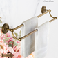 "Cordia" Sovereign Twin Towel Rail Antiqued brass 620mmx 135mm
