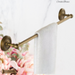 "Cordia" Sovereign Single Towel Rail Antiqued brass 600mmx 75mm