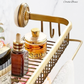 "Cordia" Sovereign Shower Basket -Large antiqued brass 510mmx150mm