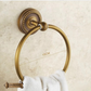 "Cordia" Sovereign Towel Ring -Standard antiqued brass 150mm dia