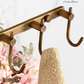 "Cordia" Sovereign 5 Hook Rack antiqued brass 280mm long