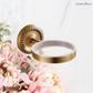 "Cordia" Sovereign Toilet Brush & holder Antiqued brass