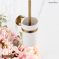 "Cordia" Sovereign Toilet Brush & holder Antiqued brass