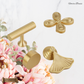 "fiorire" Sovereign Pendant sweep 45mm solid brass cabinet pull (2 finishes)