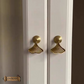 "fiorire" Sovereign Pendant sweep 45mm solid brass cabinet pull (2 finishes)