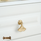 "fiorire" Sovereign Pendant sweep 45mm solid brass cabinet pull (2 finishes)