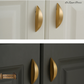 "La Zeppa" Sovereign Wedge 65mm solid brass cabinet pull