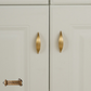 "La Zeppa" Sovereign Wedge 65mm solid brass cabinet pull
