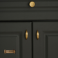 "La Zeppa" Sovereign Wedge 65mm solid brass cabinet pull