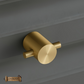 "Passare" Sovereign Cross 22mm solid brass cabinet pull