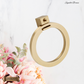 "squillo" Sovereign Ring Pendant Brushed brass cabinet pull 40mm ring