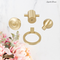 "squillo" Sovereign Ring Pendant Brushed brass cabinet pull 40mm ring
