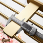 "Lusso" Sovereign Looped 5 Bar Towel Rail Brushed brass 600mmx200mm