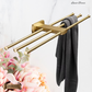 "Lusso" Sovereign 3 Bar Towel Rail Brushed brass 600mmx155mm